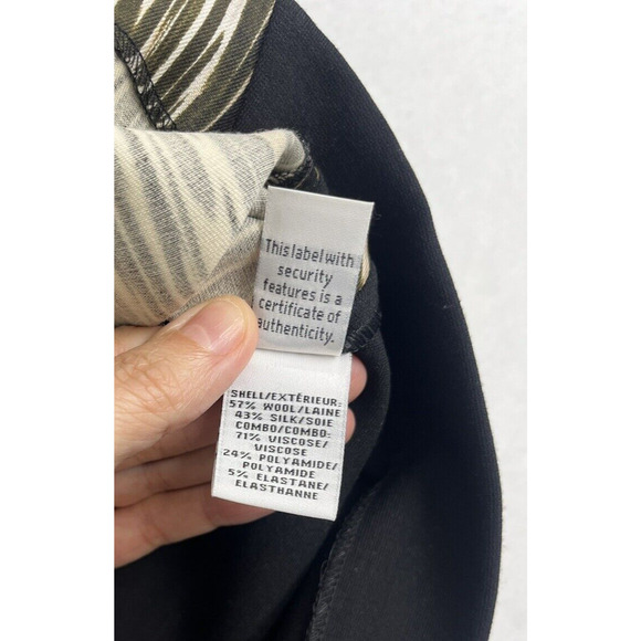 Diane Von Furstenberg DVF Emma Mikado IKAT Silk Wool Blend Skirt Size 12 New - Picture 9 of 10